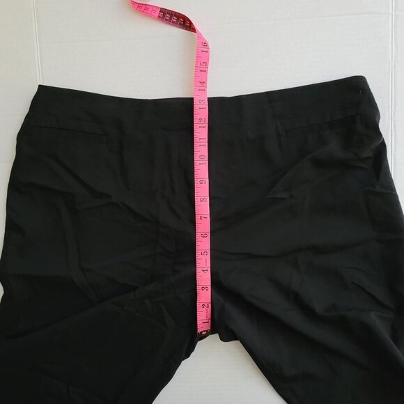 Sigrid Olsen pants wide leg trousers high waist black plus size 16 neutral new - Picture 16 of 16